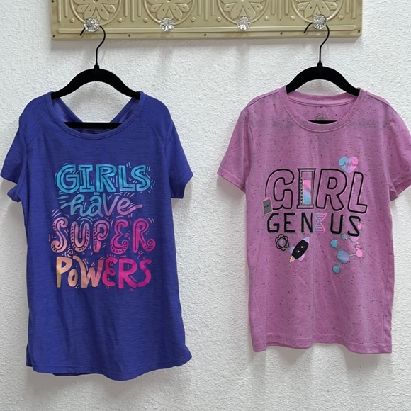wonder nation Other - Bundle of 2 Girl Empowerment Tees | Wonder Nation Girl Genius | size 10-12